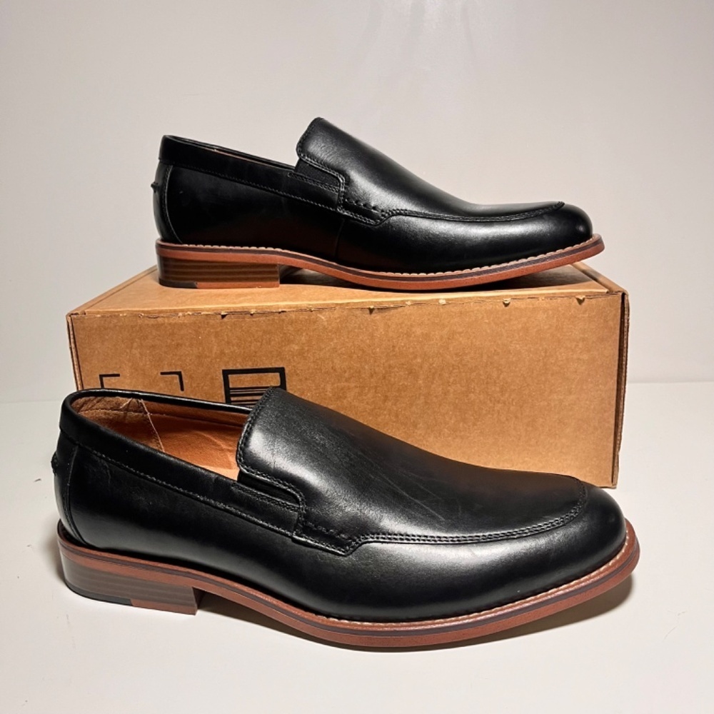 G.H. Bass & Co. Baxter Light Leather Slip-On Shoes - Picture 7 of 9